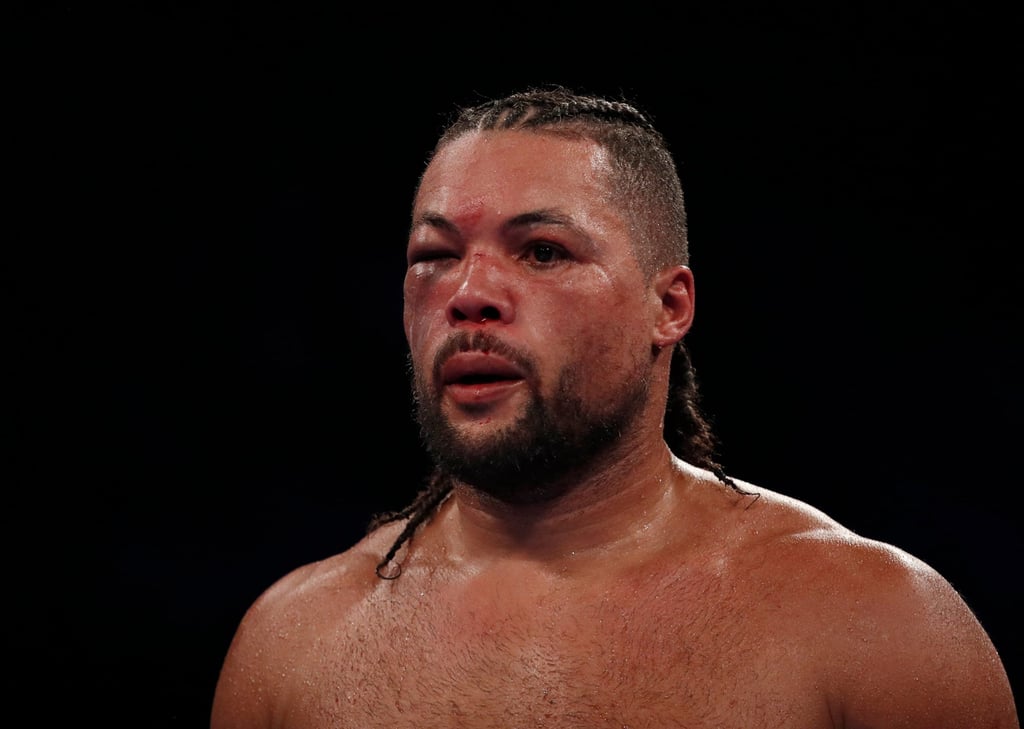 Joe Joyce had his fight against Zhilei Zhang stopped because of his eye injury. Photo: Reuters