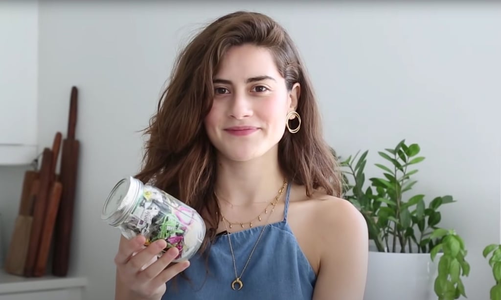 Lauren Singer is a US blogger who penned an article claiming to fit the waste she generated over the course of several years in a single mason jar. Photo: YouTube/@Goodful