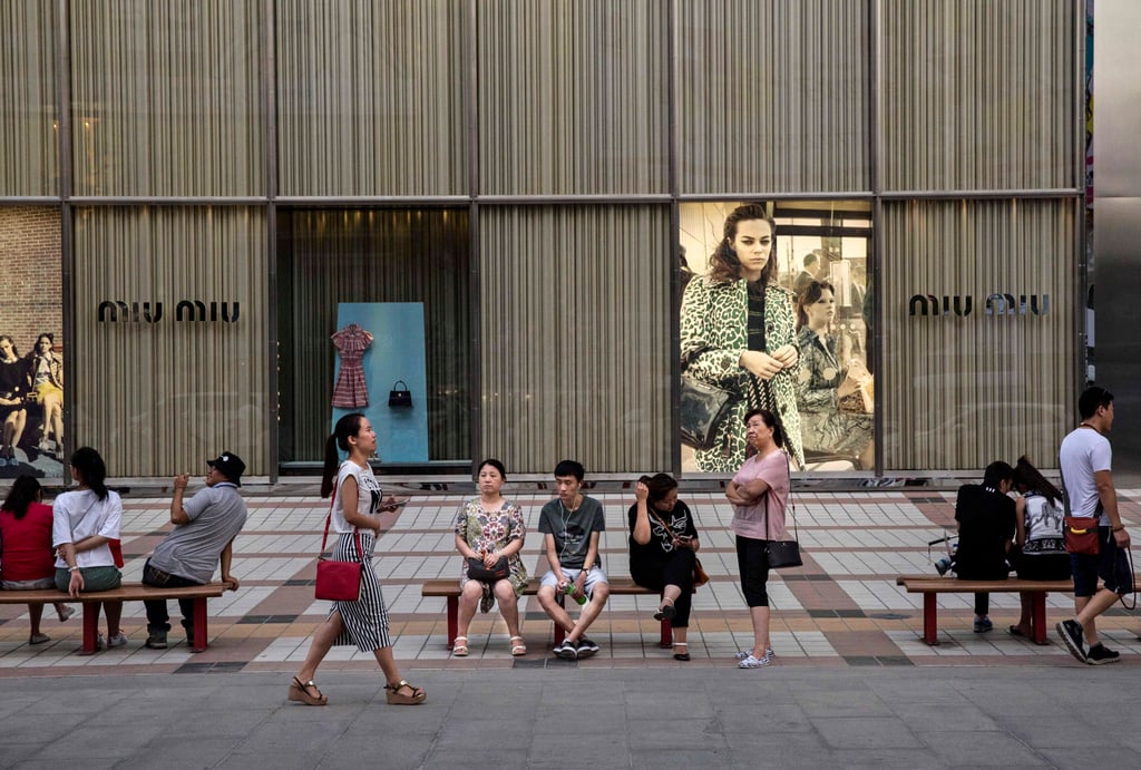 An upscale shopping district in Beijing. The return of Chinese consumers is already boosting sales performances for 2023 at luxury brands. Photo: Getty Images