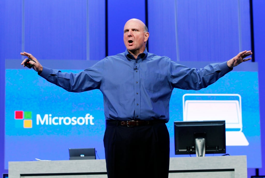 Microsoft’s then CEO Steve Ballmer gestures during his keynote address at the Microsoft Build conference in San Francisco, California, in June 2013. Photo: Reuters Microsoft’s then CEO Steve Ballmer gestures during his keynote address at the Microsoft Build conference in San Francisco, California, in June 2013. Photo: Reuters