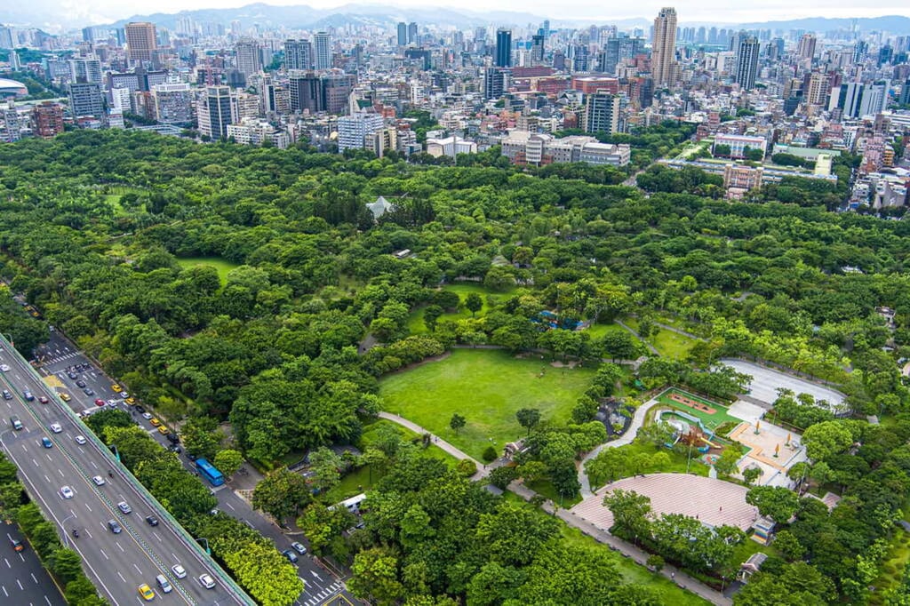 Da’an Forest Park covers 26 hectares. Photo: Taipei Tourism Department Da’an Forest Park covers 26 hectares. Photo: Taipei Tourism Department