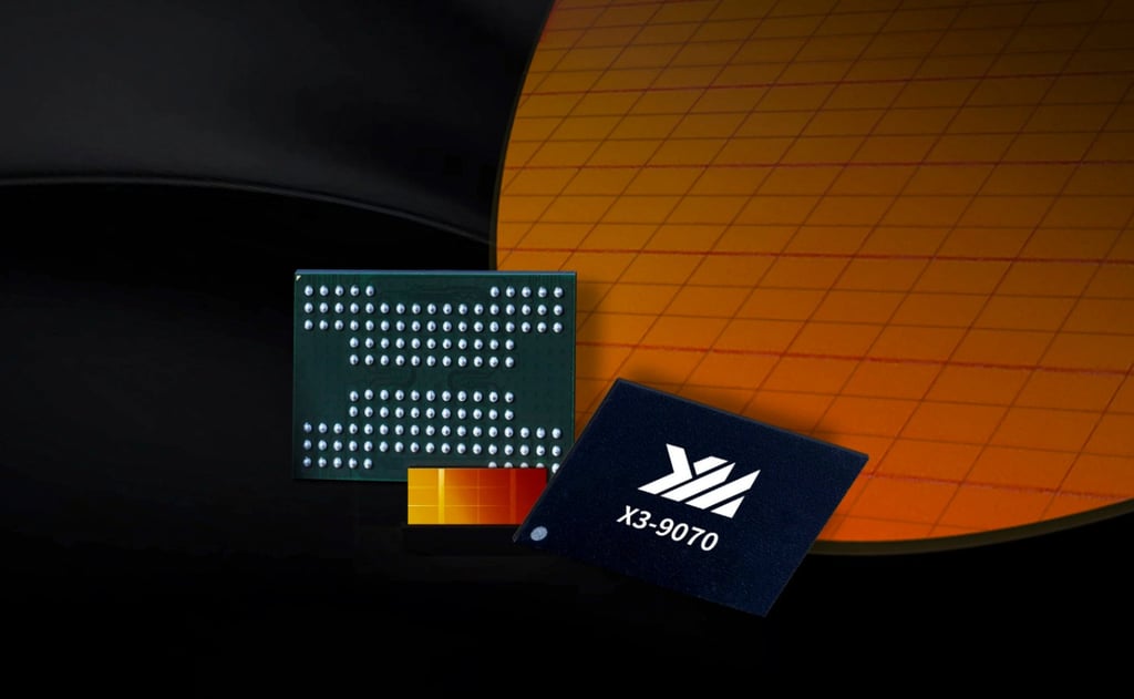 Yangtze Memory Technologies Corp’s fourth-generation TLC 3D flash memory. Photo: Handout Yangtze Memory Technologies Corp’s fourth-generation TLC 3D flash memory. Photo: Handout