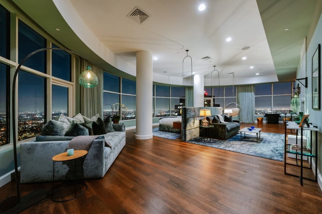 Every room is enormous in Rihanna’s stunning new home. Photo: Compass