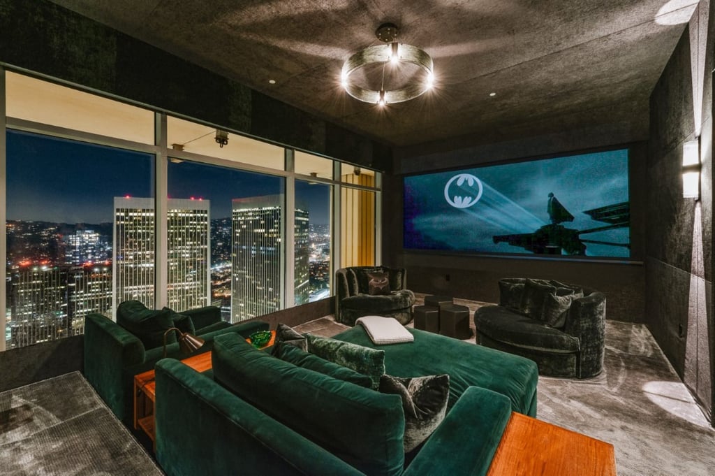Night views from Rihanna’s new condo. Photo: Compass