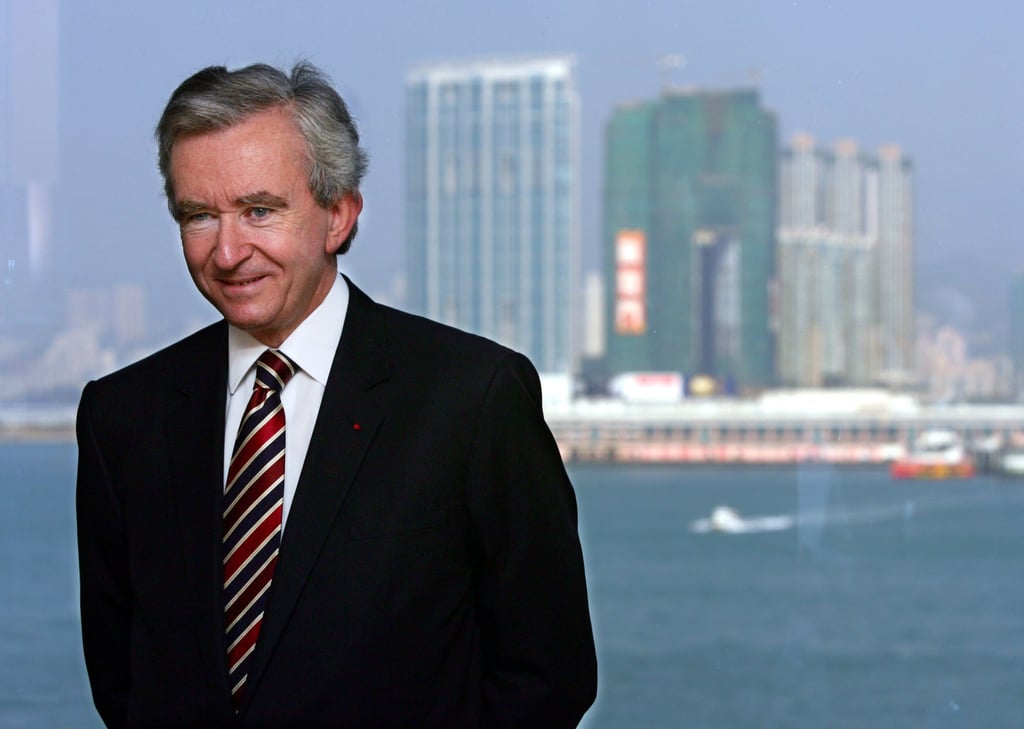 Bernard Arnault, chairman of LVMH Moët Hennessy Louis Vuitton Group, poses before a press interview at a Hong Kong hotel, in 2004. Photo: AP Photo
