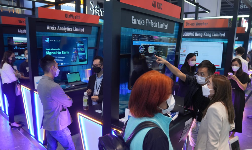 Visitors attend Hong Kong FinTech Week in October 2022. Photo: Sam Tsang