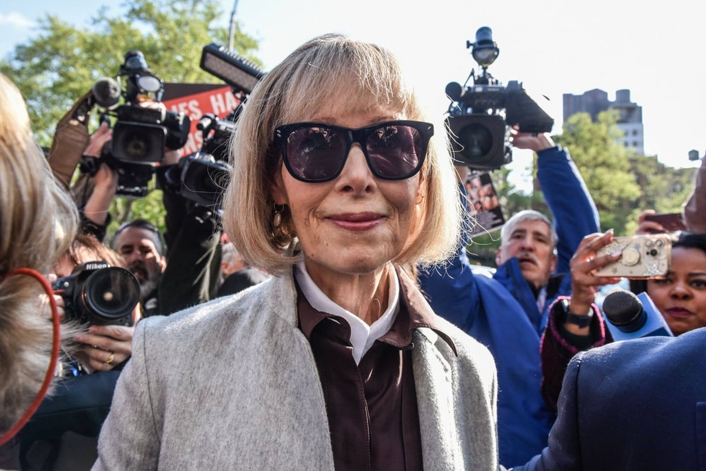 Author E. Jean Carroll arrives at federal court in New York on Tuesday. Photo: Bloomberg Author E. Jean Carroll arrives at federal court in New York on Tuesday. Photo: Bloomberg