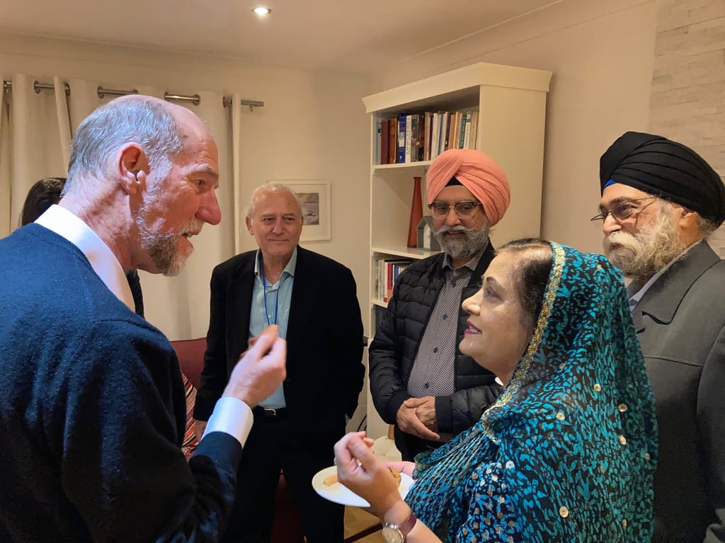 Palmer speaks to faith representatives at a FaithInvest event organised for COP26 in Glasgow, Scotland, in November 2021. Photo: FaithInvest Palmer speaks to faith representatives at a FaithInvest event organised for COP26 in Glasgow, Scotland, in November 2021. Photo: FaithInvest