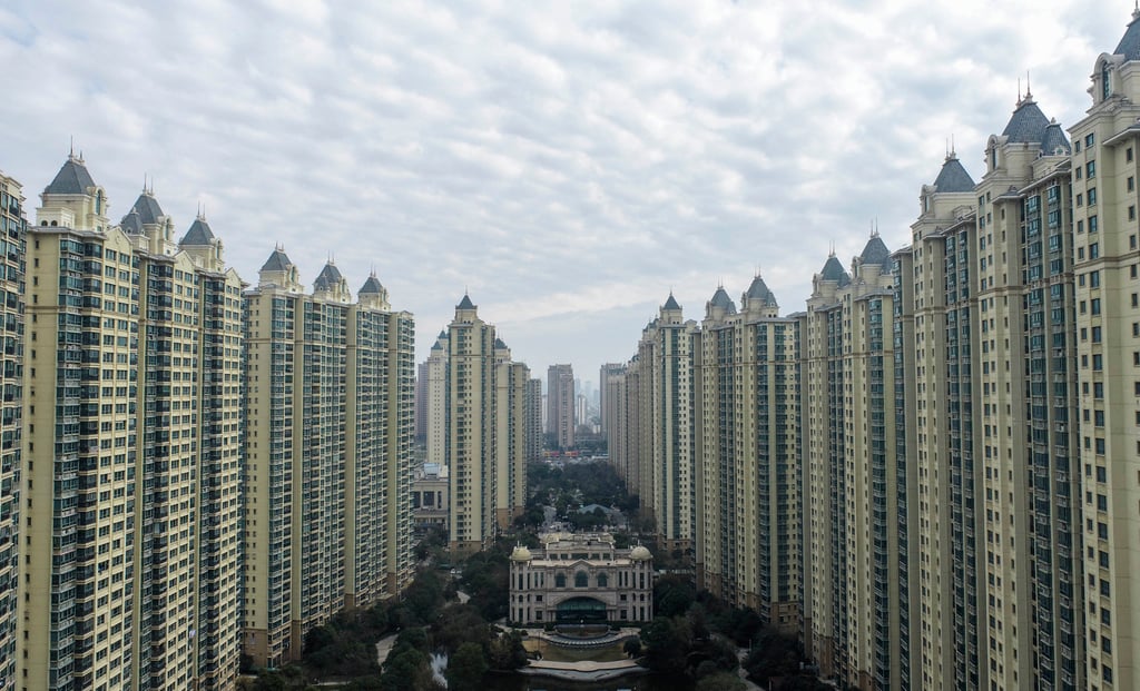 This aerial photo taken on December 3, 2022 shows a housing complex by Chinese property developer Evergrande in Huaian, in China’s eastern Jiangsu province. Photo: AFP