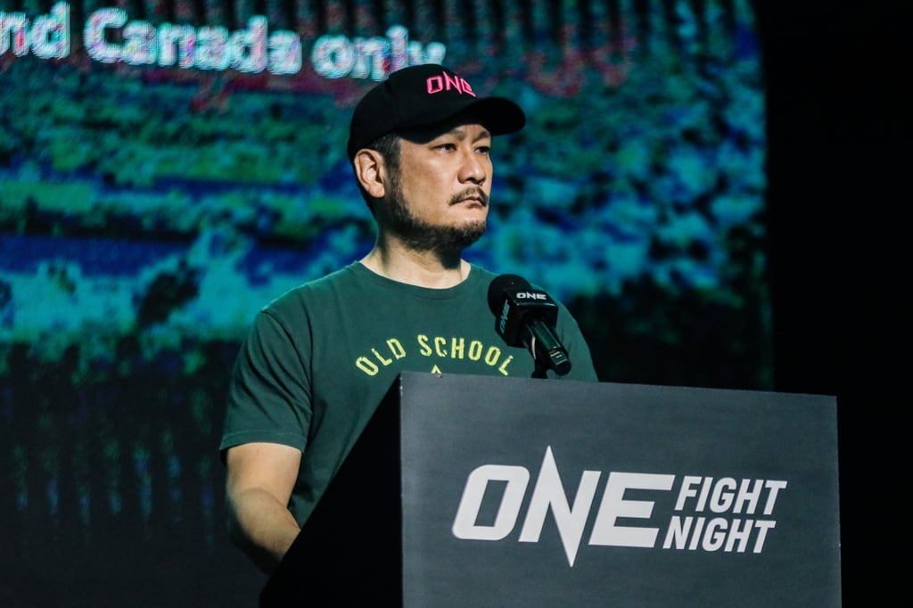 Chatri Sityodtong at the ONE Fight Night 8 press conference in Singapore. Photo: ONE Champiionship