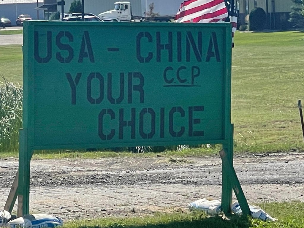 A sign in Grand Forks, North Dakota, where Fufeng Group’s project sparked controversy among some residents and eventually was cancelled. Photo: Craig Spicer A sign in Grand Forks, North Dakota, where Fufeng Group’s project sparked controversy among some residents and eventually was cancelled. Photo: Craig Spicer