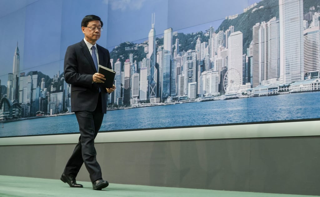 Chief Executive John Lee Ka-chiu has dismissed criticism of a proposed revamp of Hong Kong’s district councils as being retrogressive. Photo: May Tse