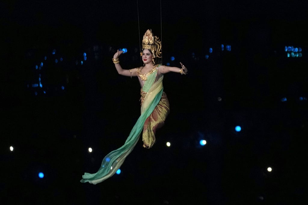 A dancer performing during the opening ceremony of the 32th South East Asian Games in Phnom Penh, Cambodia. Photo: AP A dancer performing during the opening ceremony of the 32th South East Asian Games in Phnom Penh, Cambodia. Photo: AP