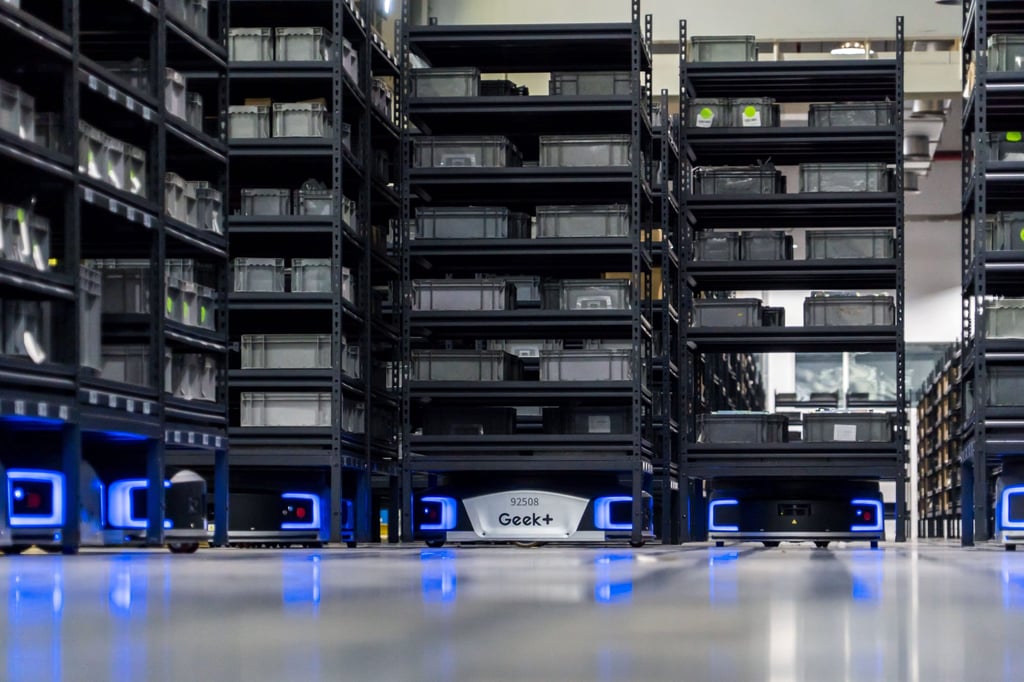 With fleets of autonomous mobile robots, Geek+ tailor-makes solutions to meet the diverse requirements of its customers around the world. Photo: Geek+ With fleets of autonomous mobile robots, Geek+ tailor-makes solutions to meet the diverse requirements of its customers around the world. Photo: Geek+