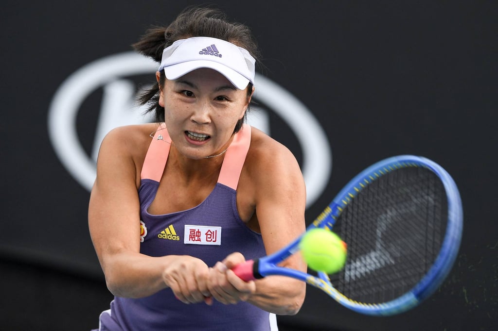 Peng Shuai has not been seen outside China since accusing a high-ranking official of sexual assault. Photo: AFP Peng Shuai has not been seen outside China since accusing a high-ranking official of sexual assault. Photo: AFP