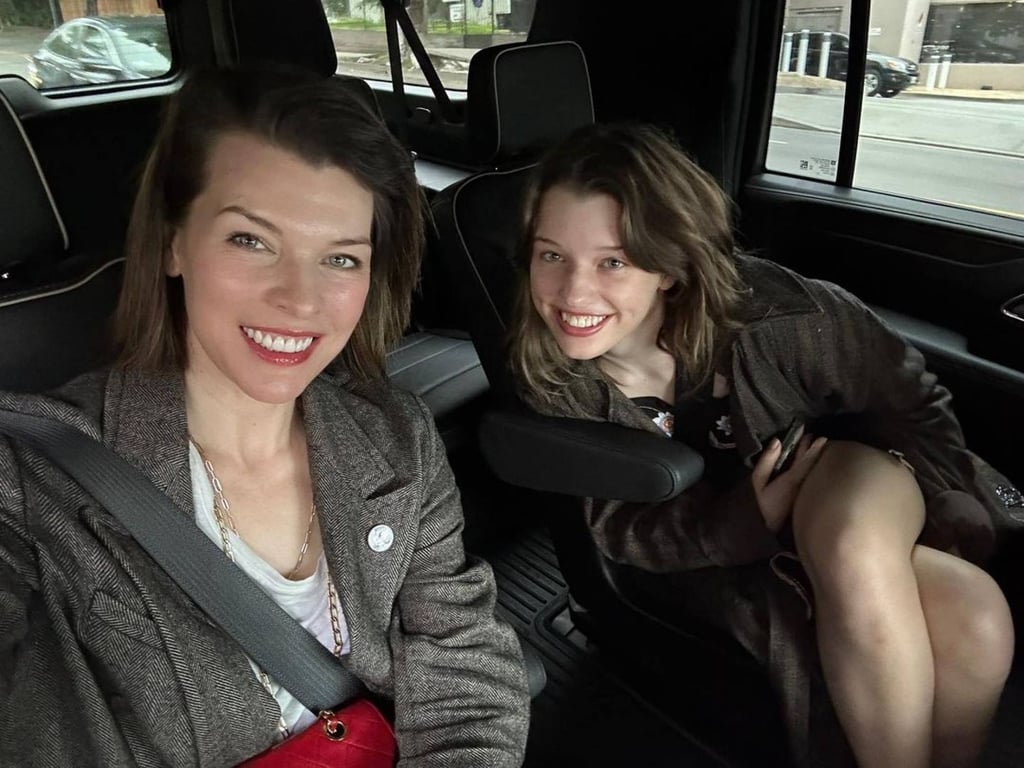 Milla Jovovich and her teen daughter Ever Gabo Anderson in April. Photo: @millajovovich/Instagram