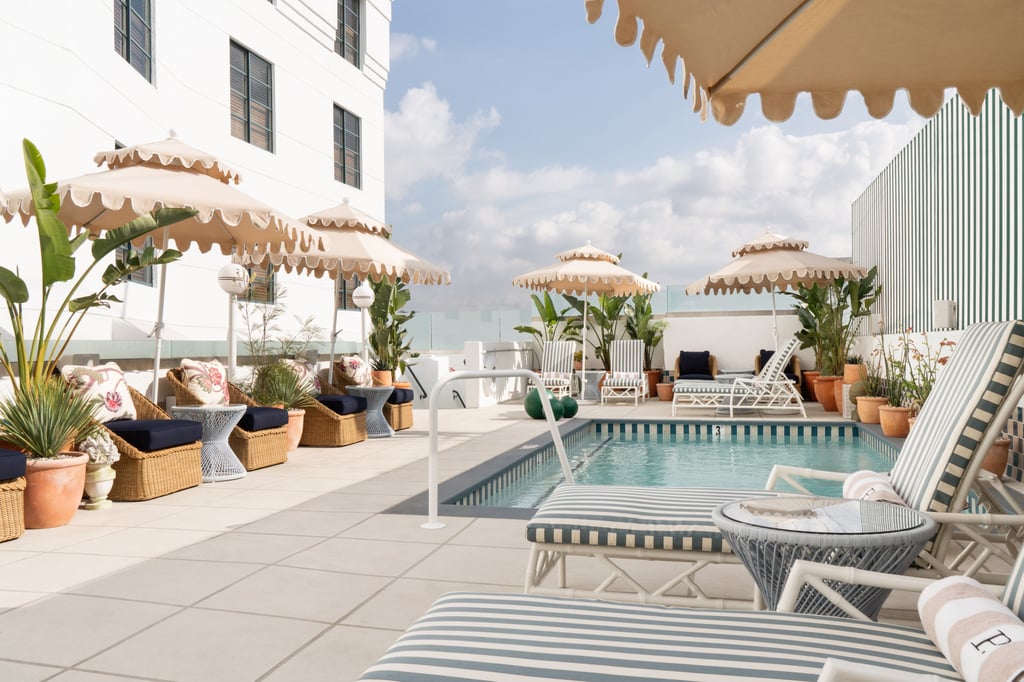 Take a dip amid California-chic surrounds at Palihouse West Hollywood. Take a dip amid California-chic surrounds at Palihouse West Hollywood.