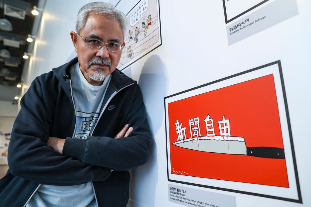 Political cartoonist Zunzi, whose real name is Wong Kei-kwan. Photo: Edward Wong