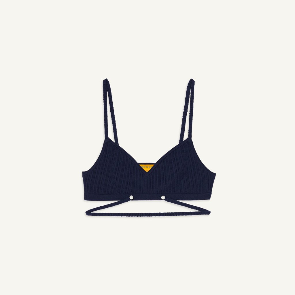 Gigi Hadid’s Guest in Residence rib bra Gigi Hadid’s Guest in Residence rib bra