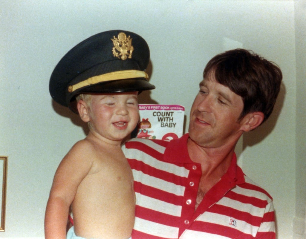 Sears and his dad. Photo: Todd Sears