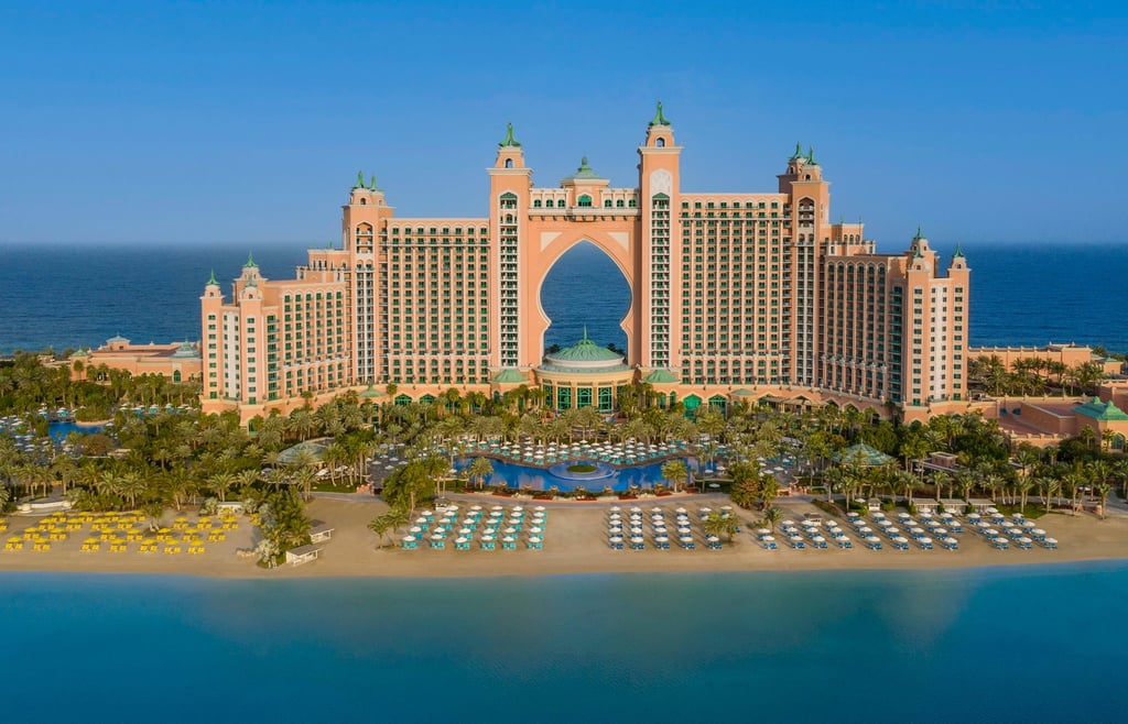 Atlantis The Palm is the older sibling of The Royal, resembling a Disney compound from yesteryears. Photo: Atlantis The Palm, Dubai. Atlantis The Palm is the older sibling of The Royal, resembling a Disney compound from yesteryears. Photo: Atlantis The Palm, Dubai.