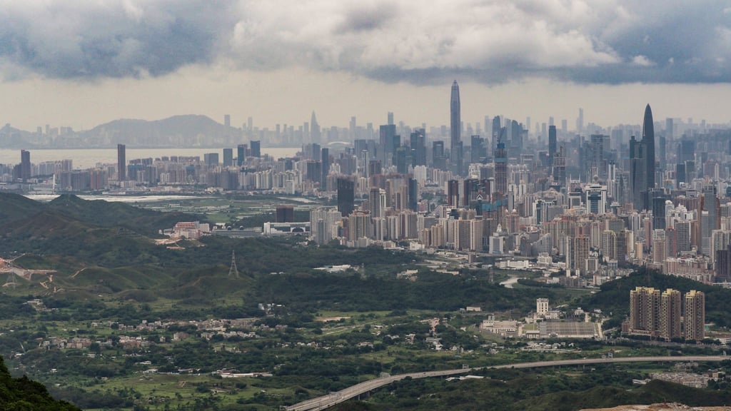 Hong Kong’s border with Shenzhen. The Northern Metropolis plan calls for constructing a new residential and economic centre in the area. Photo: Martin Chan
