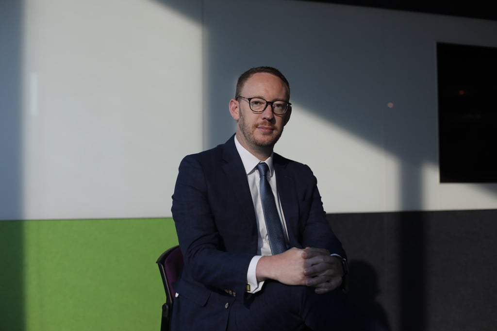 HSBC Life CEO Edward Moncreiffe says insurance sales to mainland Chinese clients is back to pre-pandemic levels. Photo: Xiaomei Chen