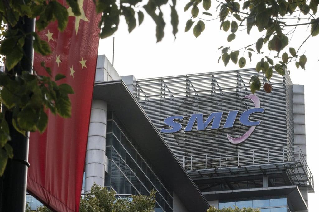 A Chinese flag hangs from a pole near the Semiconductor Manufacturing International (SMIC) headquarters in Shanghai, China. SMIC, capitalised at 425.7 billion yuan is the Star Market 50 index’s biggest constituent. Photo: Bloomberg A Chinese flag hangs from a pole near the Semiconductor Manufacturing International (SMIC) headquarters in Shanghai, China. SMIC, capitalised at 425.7 billion yuan is the Star Market 50 index’s biggest constituent. Photo: Bloomberg