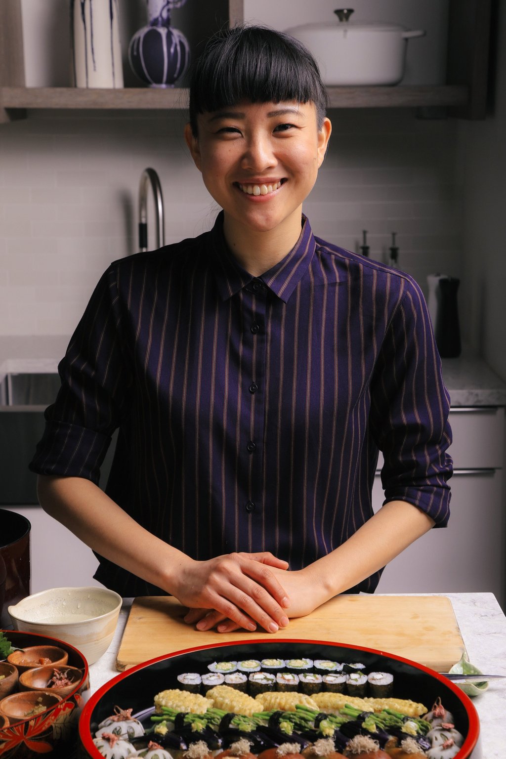 Hasebe pursued dance before starting her career as a chef making plant-based sushi. Photo: TNS Hasebe pursued dance before starting her career as a chef making plant-based sushi. Photo: TNS