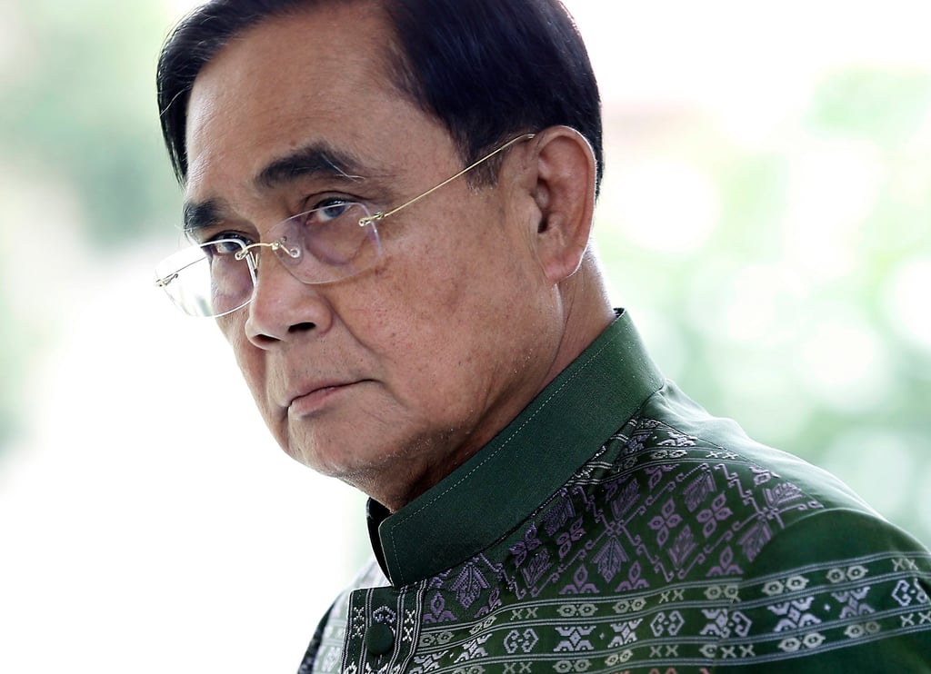 Prayuth Chan-ocha pictured in Bangkok on Monday. The junta chief-turned-prime minister could cling onto power yet with the help of his military-appointed allies in Thailand’s senate. Photo: EPA-EFE