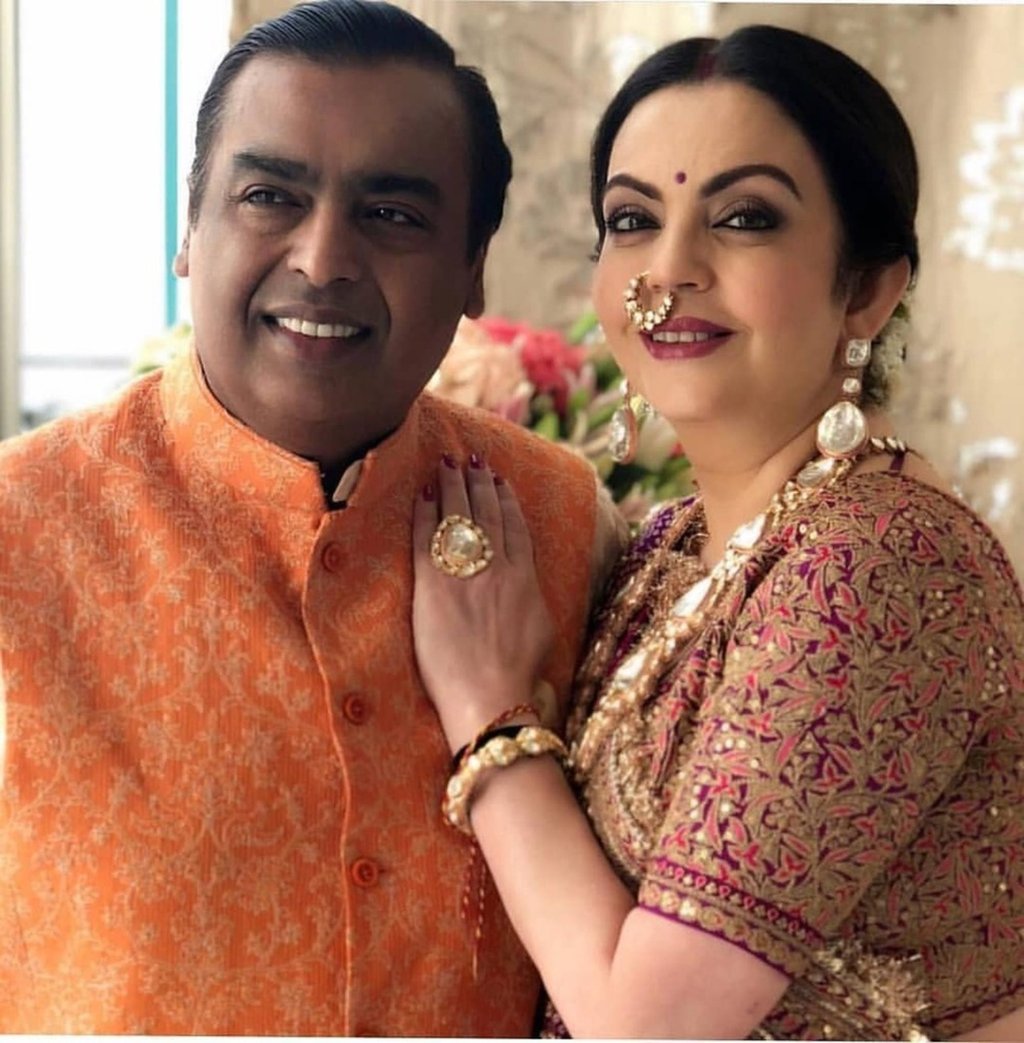 Mukesh and Nita Ambani enjoy a lavish lifestyle. Photo: @nitaambaniii/Instagram