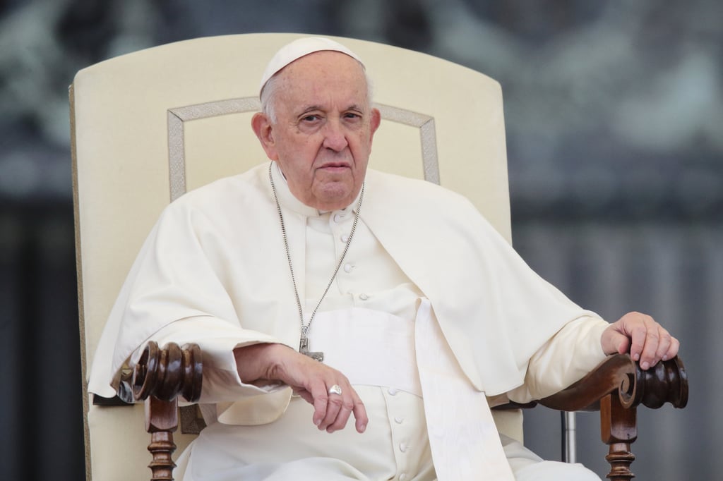 Pope Francis attends the general audience at St Peter’s square in the Vatican on Wednesday. Photo: dpa Pope Francis attends the general audience at St Peter’s square in the Vatican on Wednesday. Photo: dpa