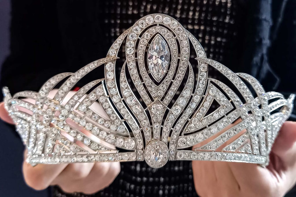 The Bessborough Diamond Tiara. Photo: AFP