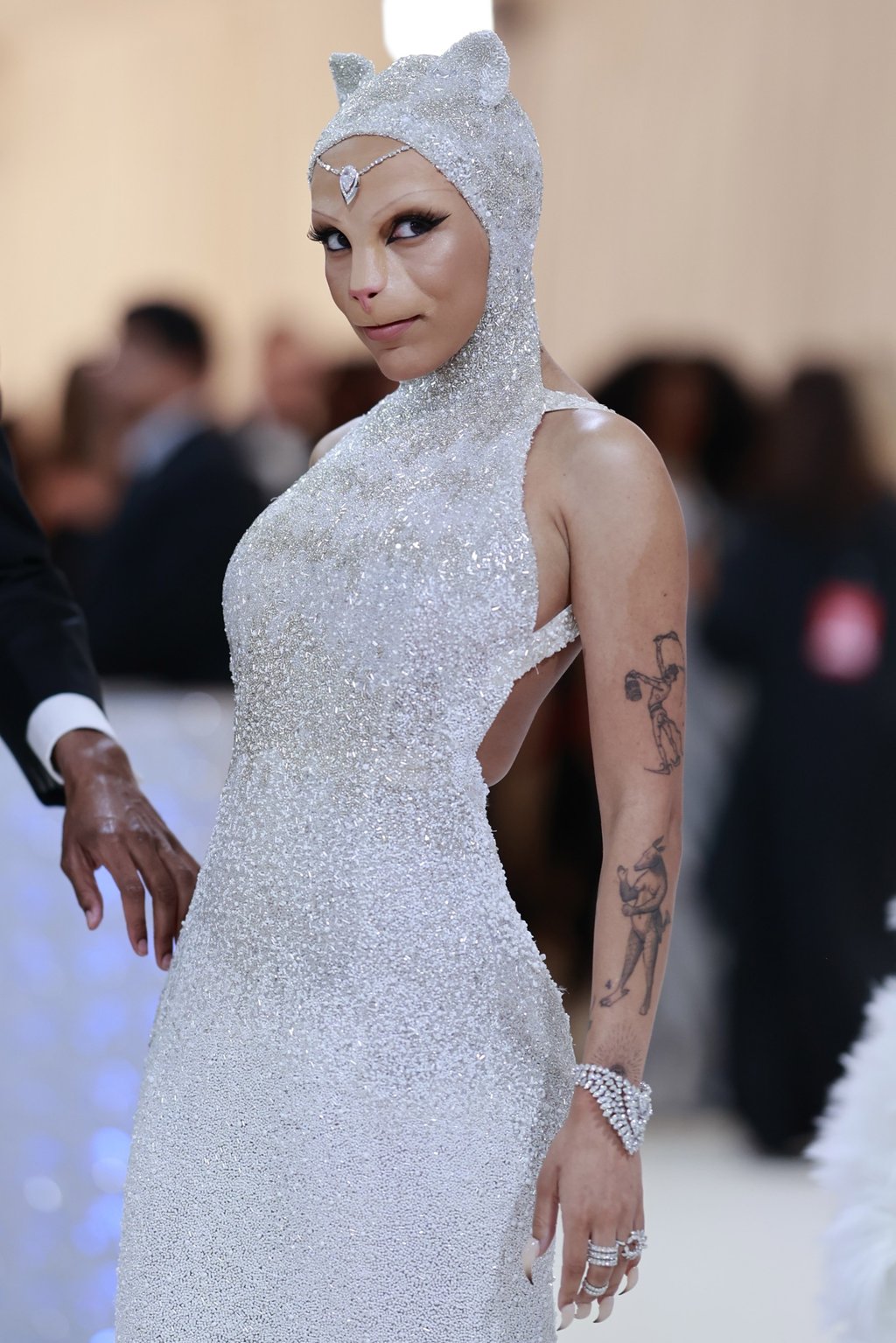 Doja Cat arrives on the red carpet for the 2023 Met Gala, the annual benefit for the Metropolitan Museum of Art’s Costume Institute, in New York, New York, US, on May 1, wearing a creation by Laura Kim and Fernando Garcia. Photo: EPA-EFE Doja Cat arrives on the red carpet for the 2023 Met Gala, the annual benefit for the Metropolitan Museum of Art’s Costume Institute, in New York, New York, US, on May 1, wearing a creation by Laura Kim and Fernando Garcia. Photo: EPA-EFE