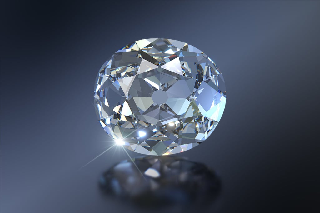 A close-up front view of the famous Koh-i-noor diamond. Photo: Shutterstock