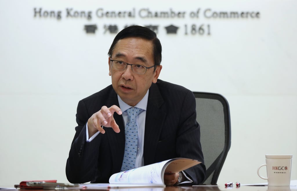 George Leung Siu-kay, CEO of the Hong Kong General Chamber of Commerce. Photo: Nora Tam George Leung Siu-kay, CEO of the Hong Kong General Chamber of Commerce. Photo: Nora Tam