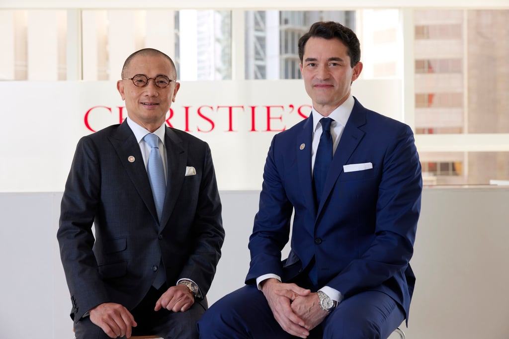 Kevin Ching (left), incoming Asia chairman, and Francis Belin, Asia-Pacific president, at Christie’s. Photo: Handout Kevin Ching (left), incoming Asia chairman, and Francis Belin, Asia-Pacific president, at Christie’s. Photo: Handout