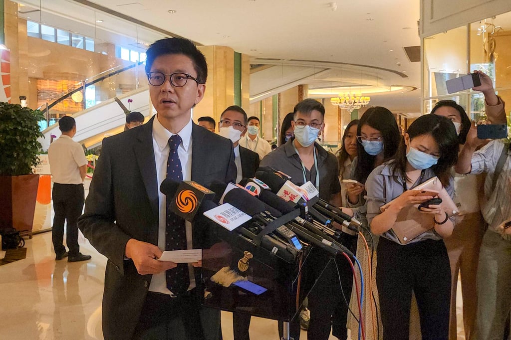 Cathay Pacific CEO Ronald Lam apologised in Mandarin on Wednesday. Photo: SCMP Cathay Pacific CEO Ronald Lam apologised in Mandarin on Wednesday. Photo: SCMP