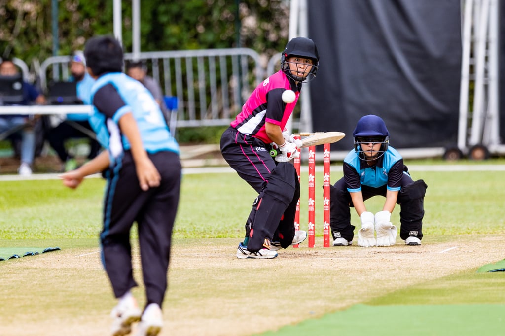 Hong Kong’s Kary Chan bats for the Bauhinia Stars during the women’s All Star game against the Jade Jets. Photo: We Sport Images