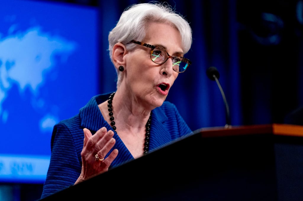 US Deputy Secretary of State Wendy Sherman speaks in Washington in August 2021. Photo: AP