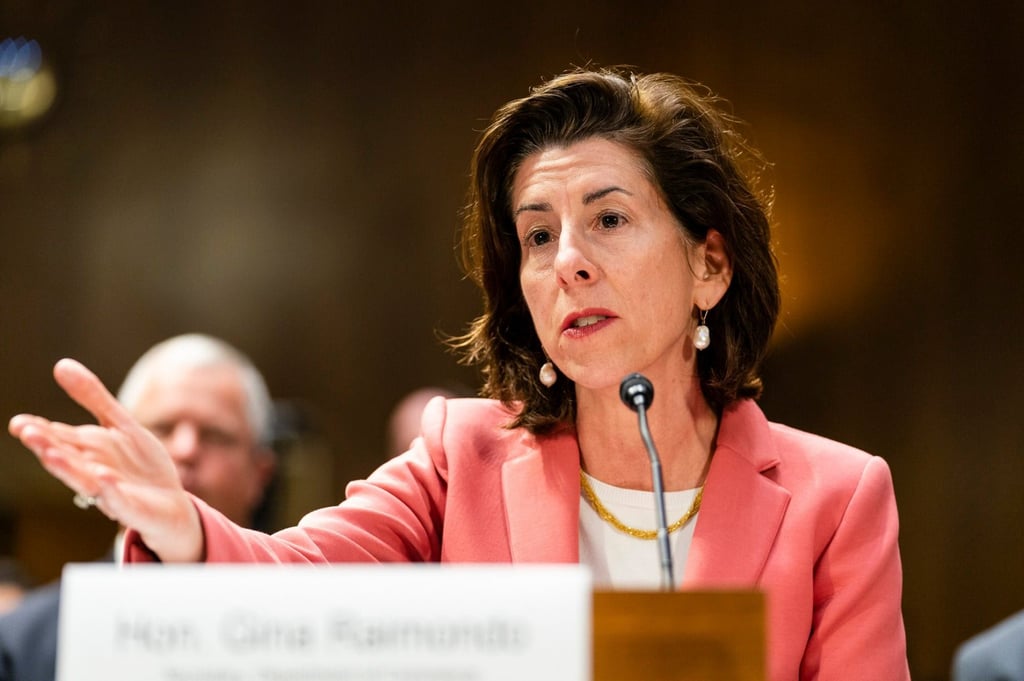 US Commerce Secretary Gina Raimondo has raised concerns about recent actions by Beijing against US companies operating in China. Photo: Bloomberg US Commerce Secretary Gina Raimondo has raised concerns about recent actions by Beijing against US companies operating in China. Photo: Bloomberg