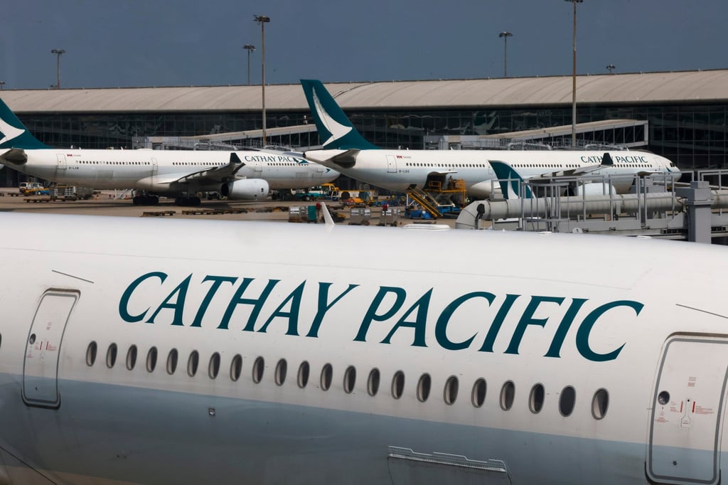 Cathay Pacific planes at Hong Kong International Airport. Photo: SCMP / Jonathan Wong
