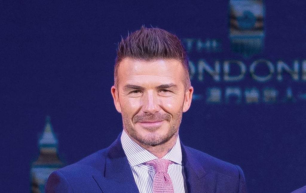 David Beckham in Macau, when he unveiled The Londoner Macau in 2019. Photo: Handout David Beckham in Macau, when he unveiled The Londoner Macau in 2019. Photo: Handout