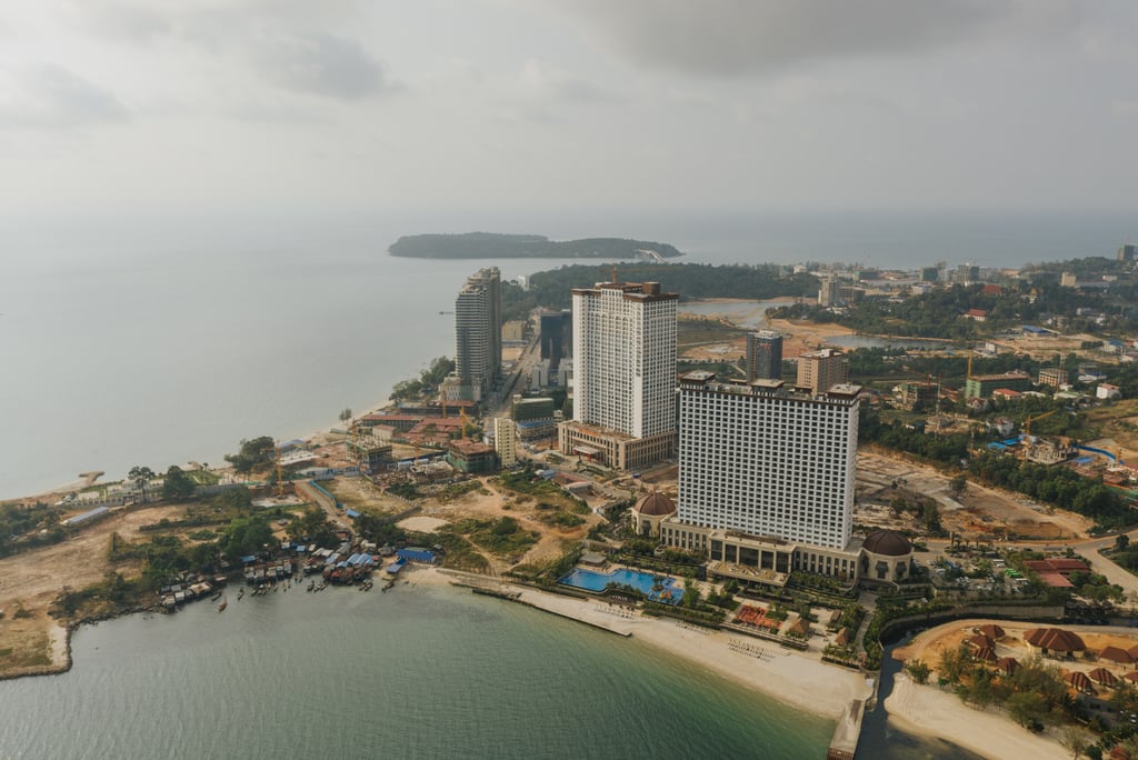 Chinese-built hotels under construction in Sihanoukville, Cambodia. Photo: Shutterstock