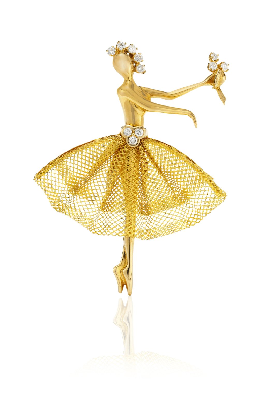 Van Cleef & Arpels Ballerina Clip from 1993, featured in Dance Reflections, a collaboration with Hong Kong’s French May Arts Festival. Photo: Van Cleef & Arpels Van Cleef & Arpels Ballerina Clip from 1993, featured in Dance Reflections, a collaboration with Hong Kong’s French May Arts Festival. Photo: Van Cleef & Arpels