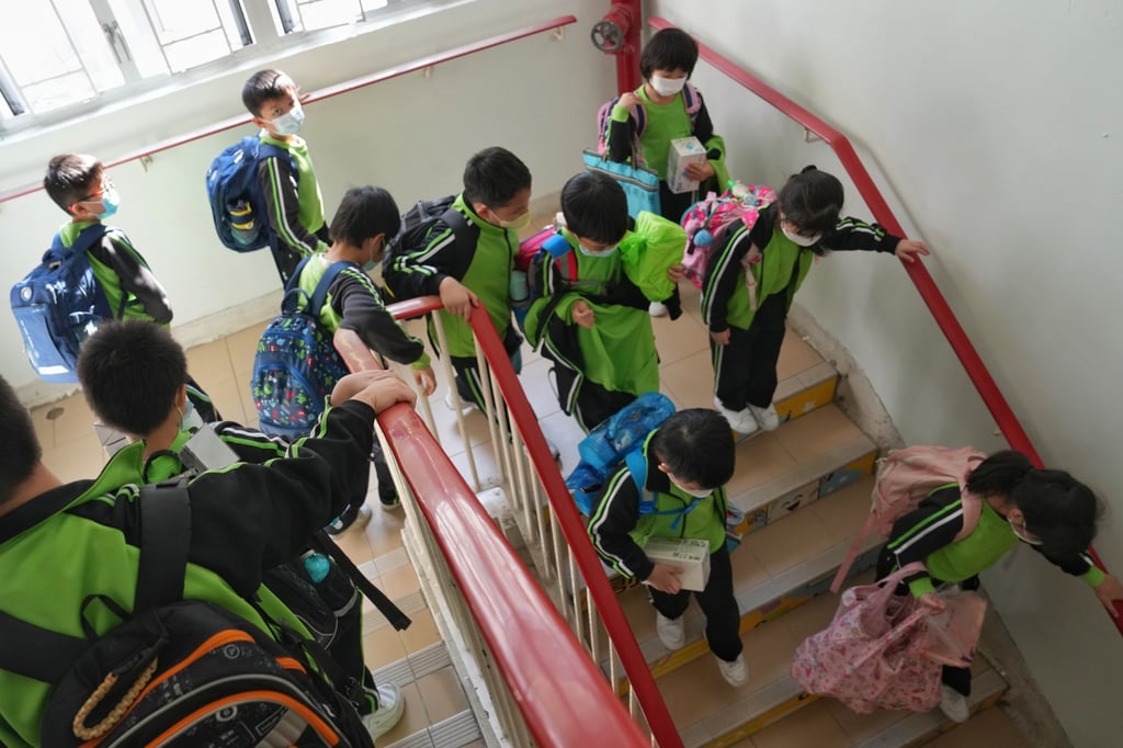 The Education Bureau says the decision not to impose subsidy cuts on Primary Six classes next academic year will help with continuity and stability in schools hit by shrinking rolls. Photo: Elson Li