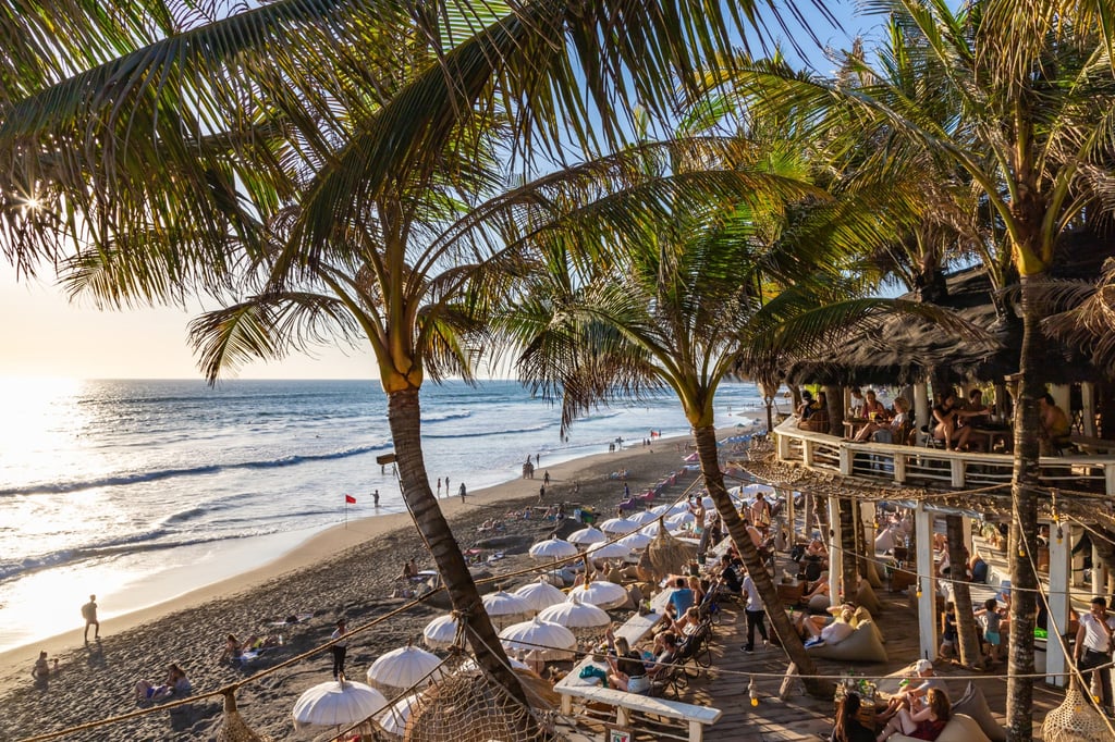 A restaurant terrace at a beach in Bali. Photo: Shutterstock