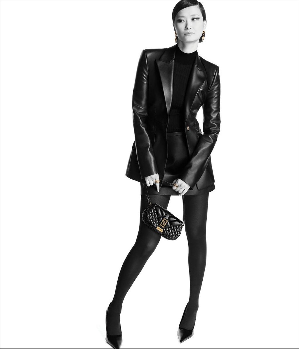 Chris Lee donned items from Versace’s Icons collection for her debut campaign with the brand. Photo: @versace/Instagram