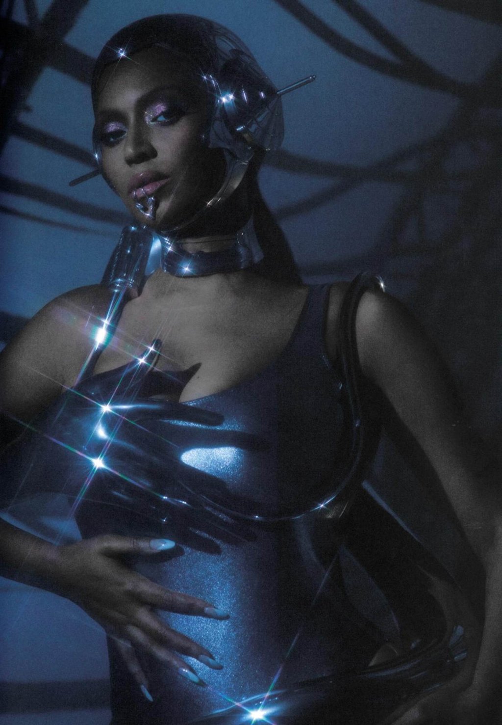 Beyoncé’s 3D-printed, custom-made piece by Kwk by Kay Kwok. Photo: Handout Beyoncé’s 3D-printed, custom-made piece by Kwk by Kay Kwok. Photo: Handout
