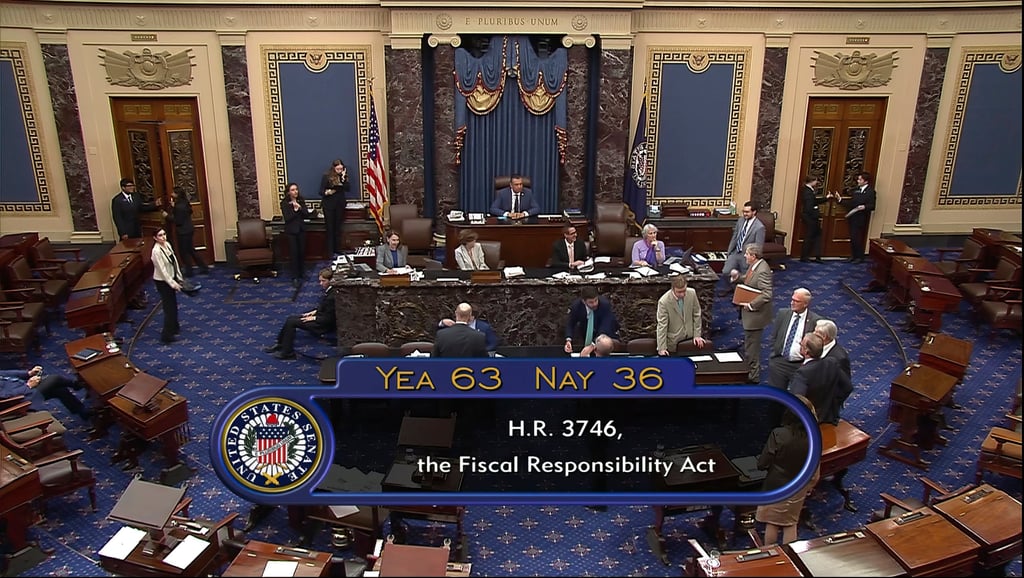The final vote in the US Senate was 63-36. Photo: AP